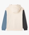 Sweat tricolore avec capuche doublée sherpa garçon